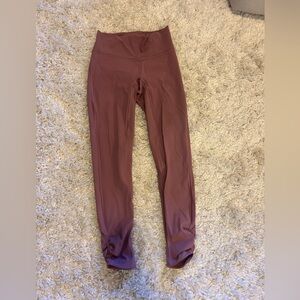 lululemon Ruched Petal Hem Tight (25” inseam) | Dusty Rose | Size 4